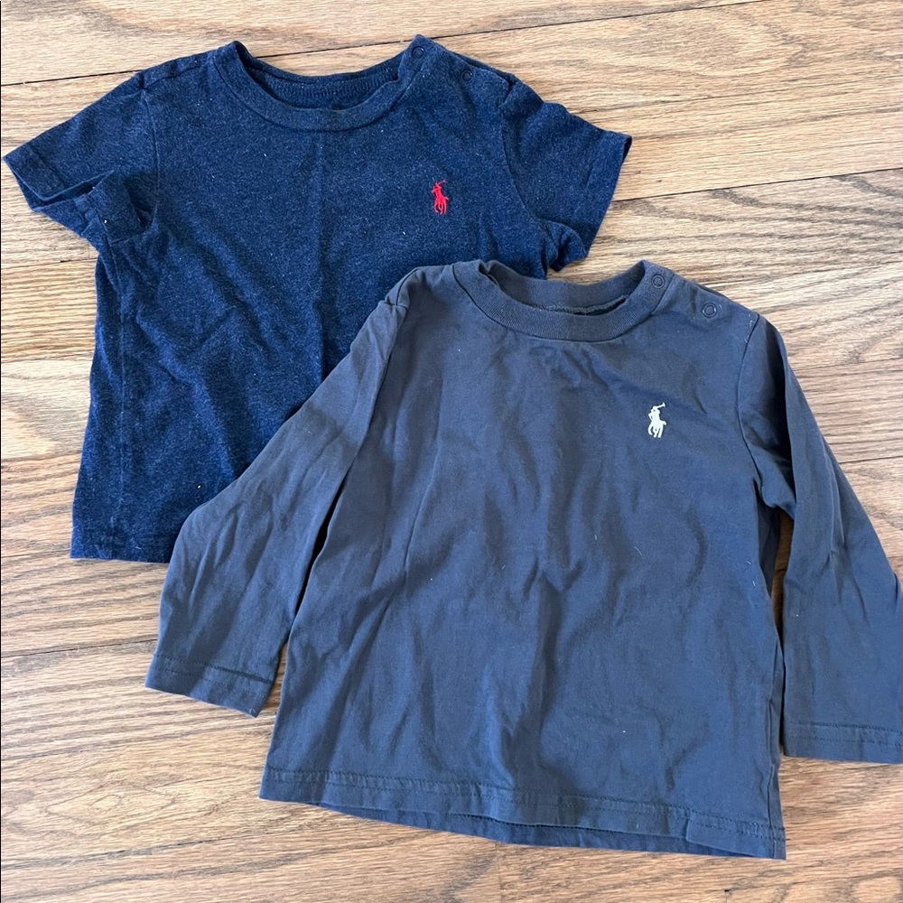 Ralph Lauren 12 mos boys t-shirt and long sleeve